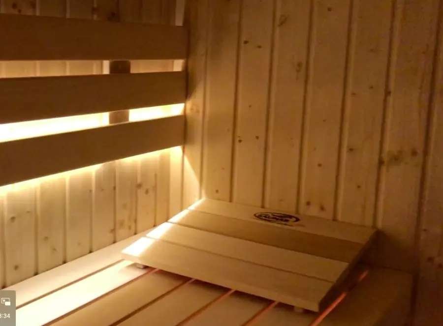 Contenedor de sauna, cabina de sauna, sauna al aire libre, sauna al aire libre completa